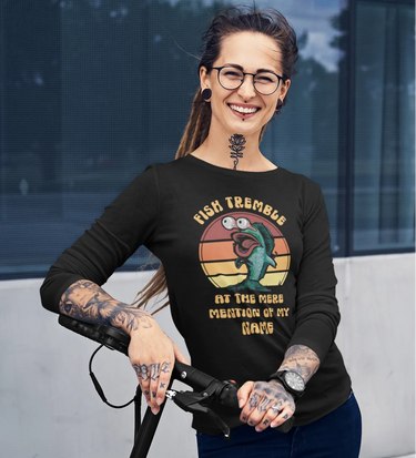 Fish Tremble Women Long Sleeve Shirt